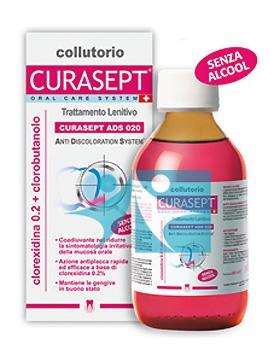 Curaden Curasept ADS Clorexidina 0,20% Clorobutanolo Collutorio Lenitivo 200 ml
