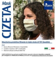 Cizeta Medicali Cizeta Mask Kids Blu 2PEZZI