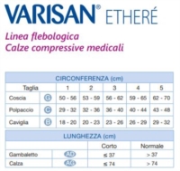 Cizeta Medicali Varisan Ethere 15 20 Mmhg Collant punta chiusa Normale Nero 2